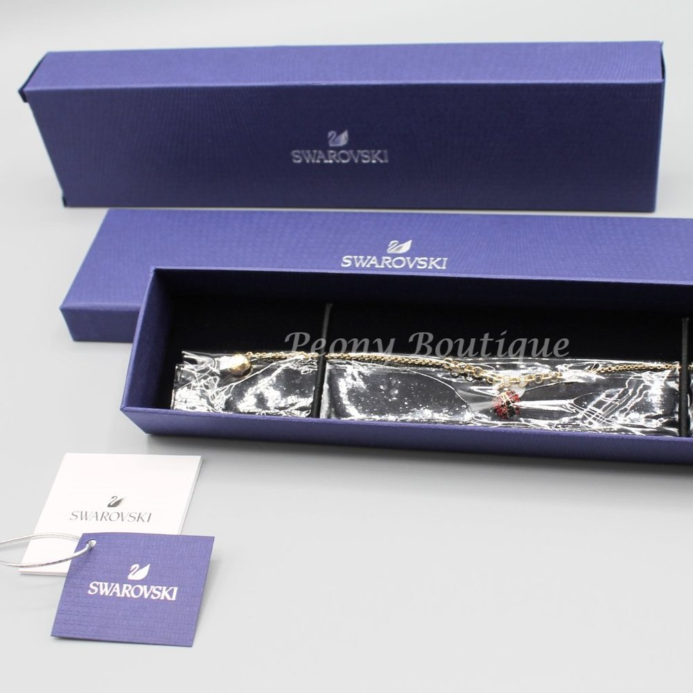 Swarovski 5479018 ladybug bracelet jewelry gold tone Remix Collection brand new - Picture 5 of 6